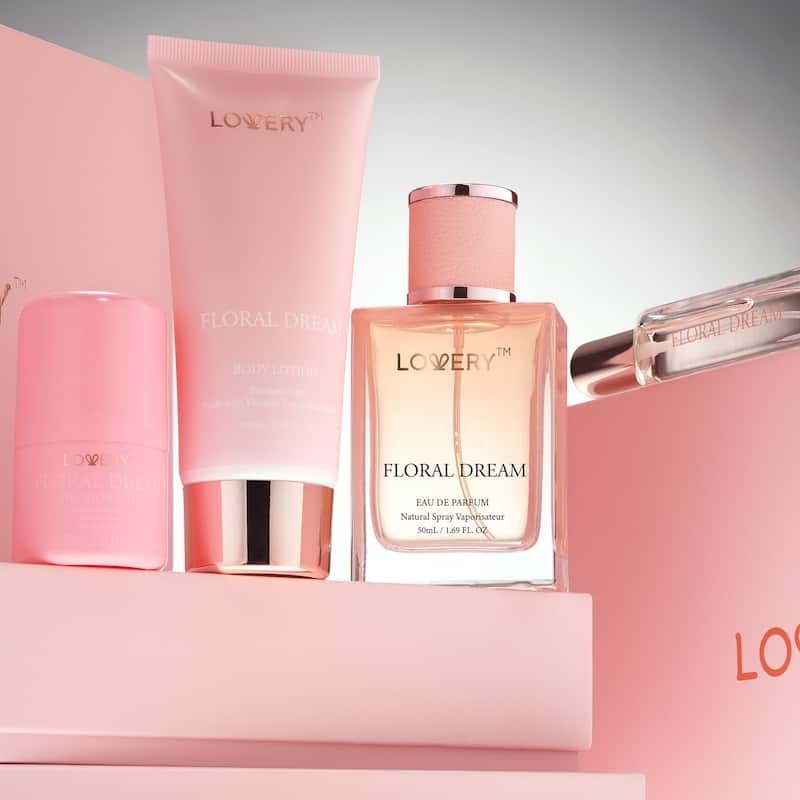 Lovery 5-Pc. Floral Dream Gift Set with Eau de Parfum, Deodorant, Lotion & Cologne