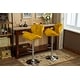 preview thumbnail 6 of 54, Roundhill Furniture Glasgow Height-adjustable Tufted Faux Leather Bar Stools (Set of 2)