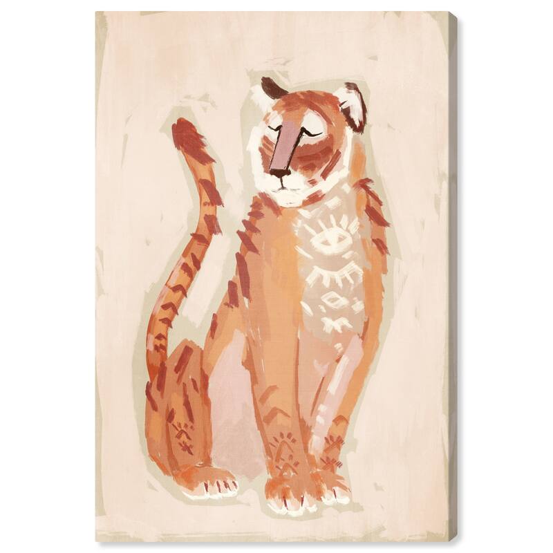 Wynwood Studio Canvas Animals Third Eye Tiger Orange and Modern & Contemporary Wall Art Canvas Print