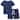 100% Organic Cotton Toddler Summer 2 Piece short sleeve Pajama Set - Navy