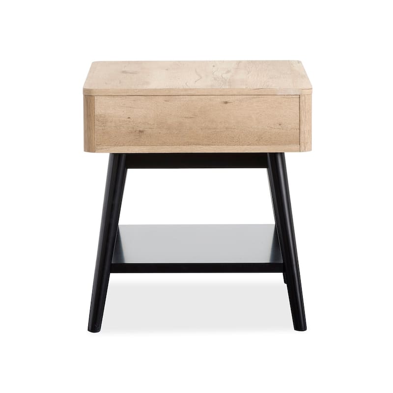 Magnussen Home Fletcher Driftwood Rectangular End Table - 22''W x 24''D x 24''H