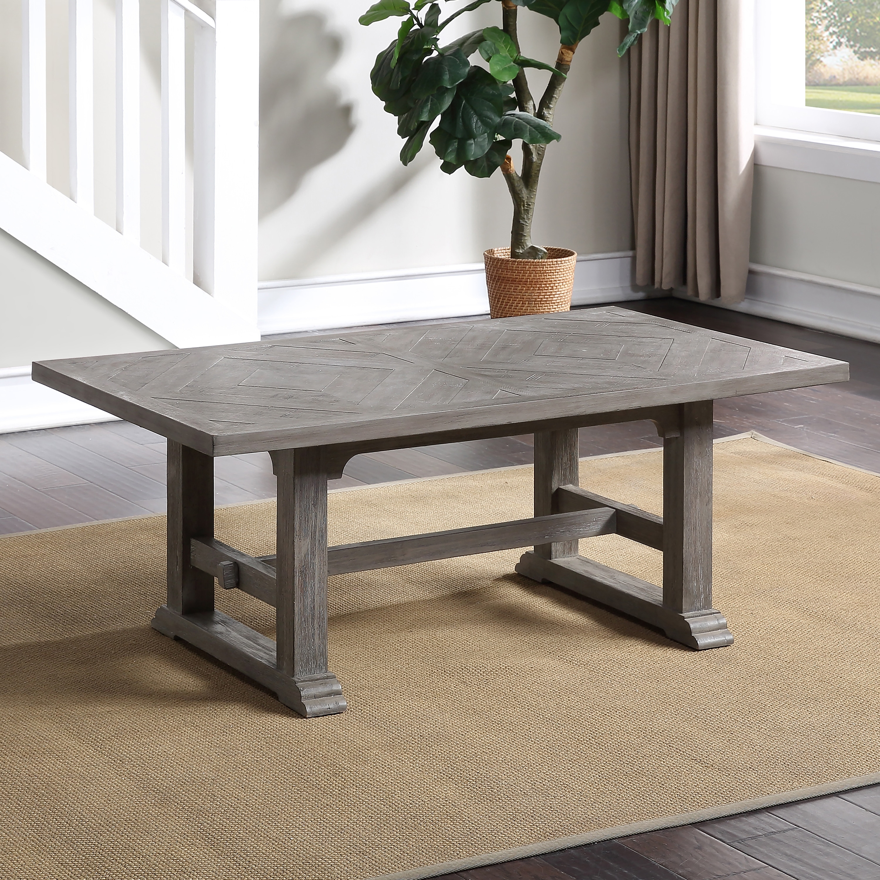 The gray barn distressed coffee table deals