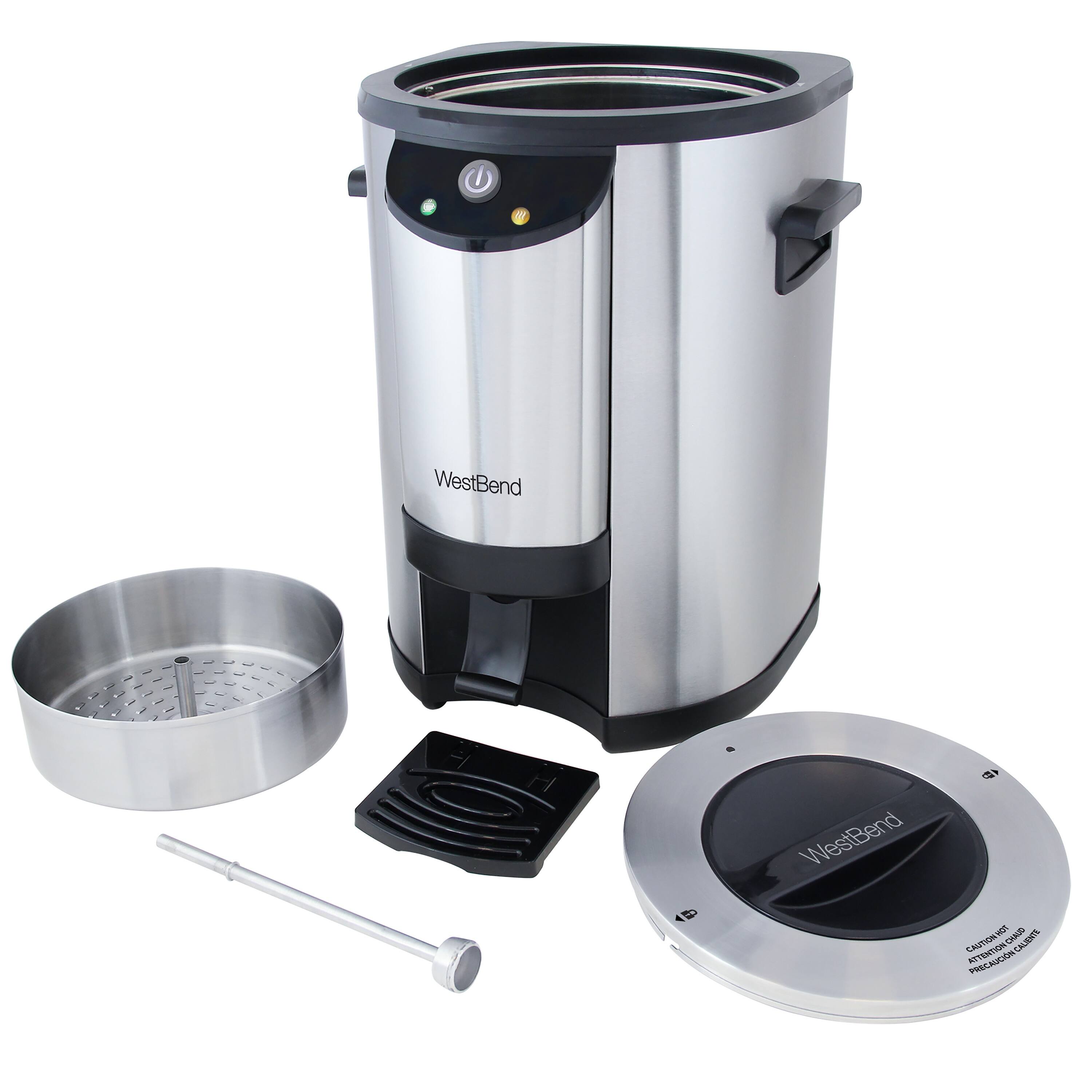 West Bend Commercial Large Capacity Coffee Urn, 42Cup Coffee Maker