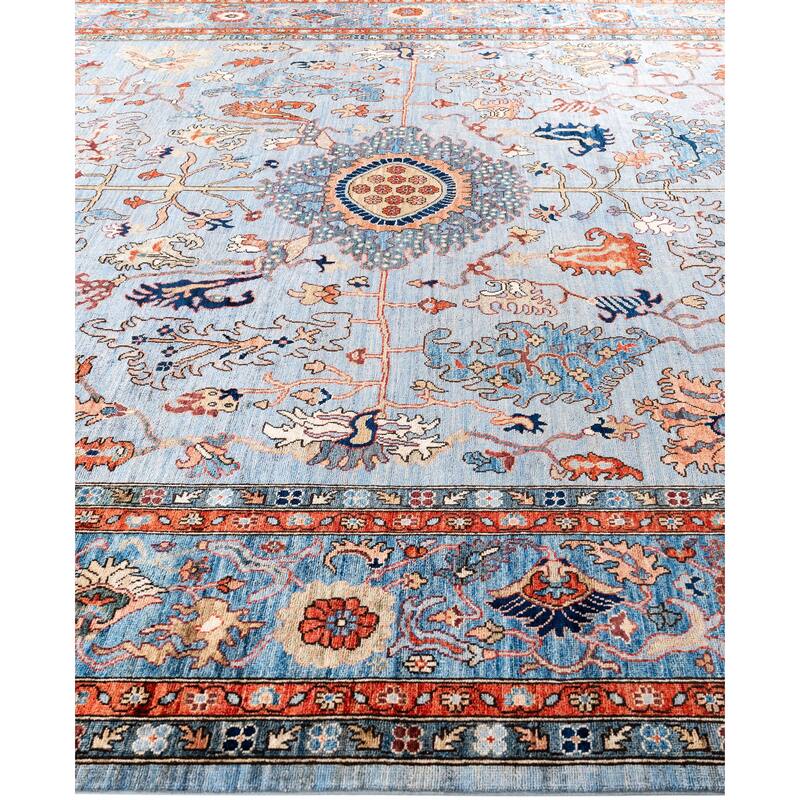 Serapi One-of-a-Kind Hand-Knotted Area Rug - Gray - 10' 0" x 13' 8"