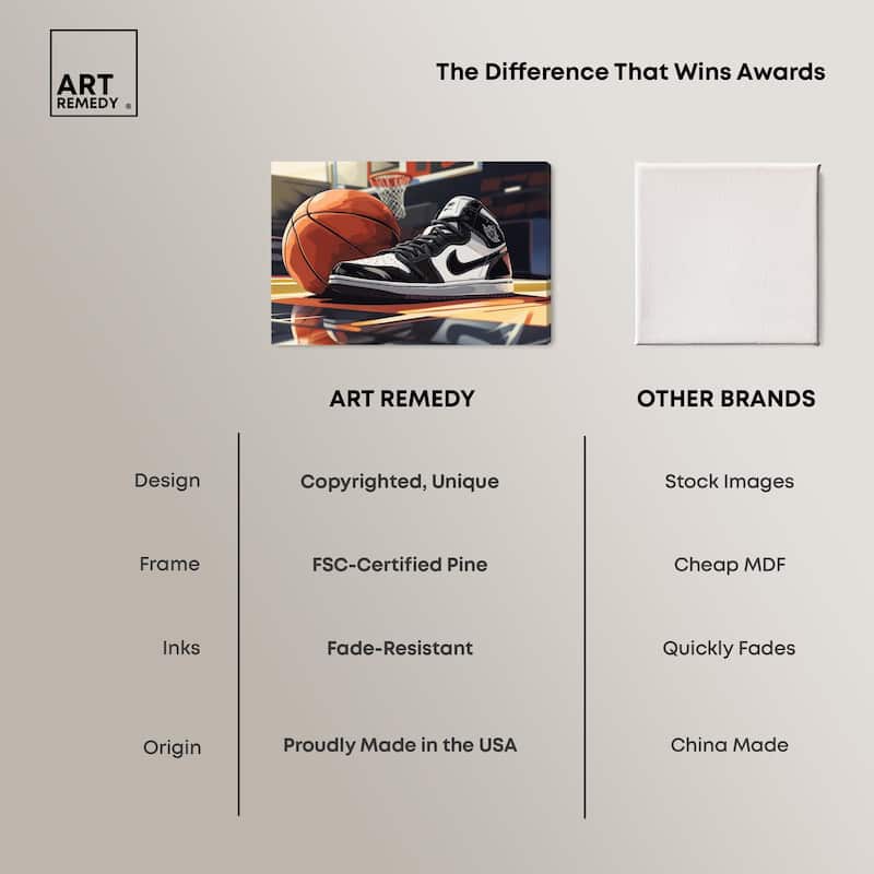 At the Court Canvas by Art Remedy, Gallery Wrapped
