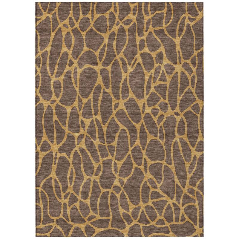 Machine Washable Indoor/ Outdoor Contemporary Chantille Rug
