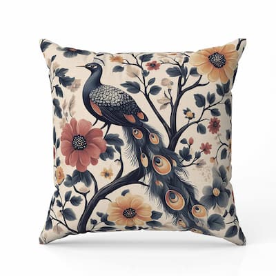 Vibrant Vista Faux Suede Reversible Throw Pillow Gray and Rust