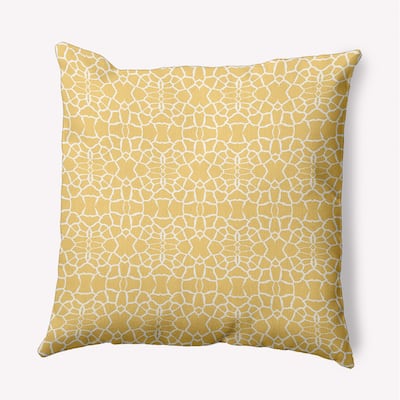 Tiny Giraffe Pattern Indoor/Outdoor Throw Pillow