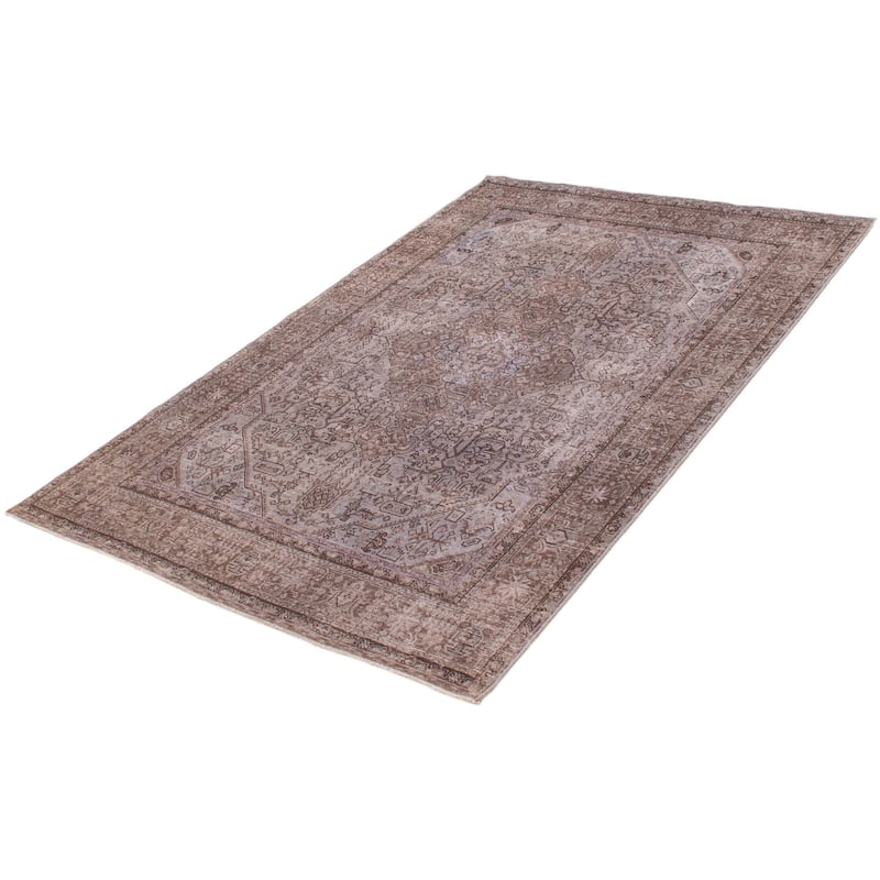 ECARPETGALLERY Hand-knotted Color Transition Grey Wool Rug - 6'3 x 9'6