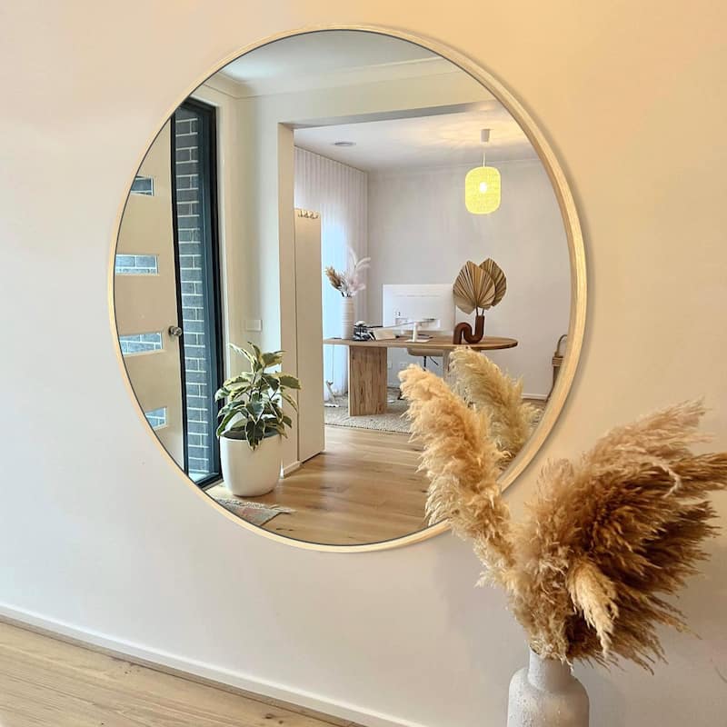 Modern Bathroom Wall Mounted Round Vanity Mirror