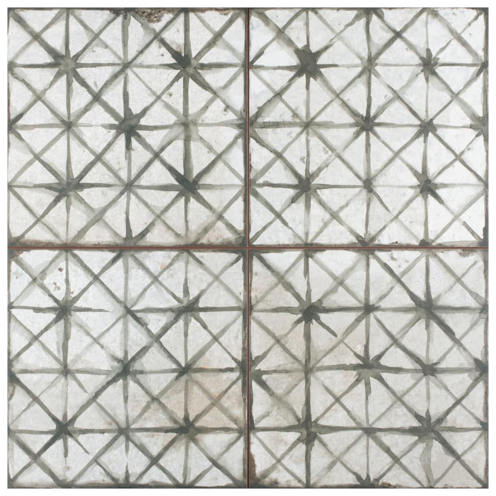 Merola Tile Kings Temple Sage 17-5/8" x 17-5/8" Ceramic Floor and Wall Tile
