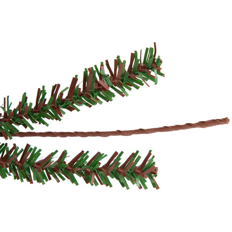 3' Green Brown Medium Warsaw Twig Artificial Christmas Tree - Unlit - 3 Foot