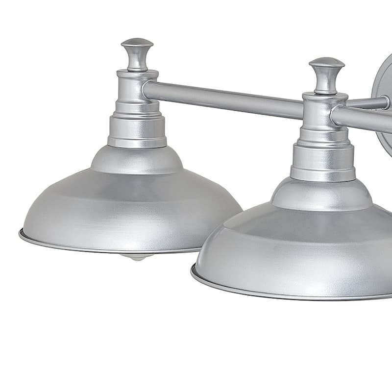 3 lights 31 inch silver bathroom wall sconce