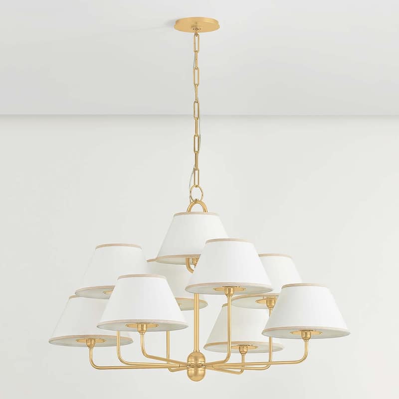 Hudson Valley Lighting 7409 Durland 9 Light 41" Wide Chandelier with
