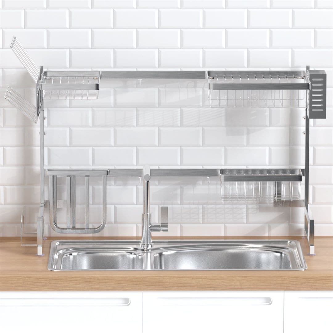 Dish Drying Rack Stainless Steel Wall-mounted Dish Rack, Kitchen