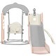 preview thumbnail 43 of 43, Toddler Slide and Swing Set 5 in 1, Kids Playground Climber Slide Playset with Telescope, Freestanding Combination for Babies