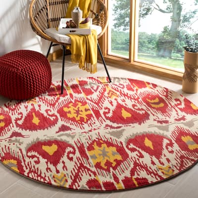 SAFAVIEH Handmade Ikat Branquinha Modern Wool Rug