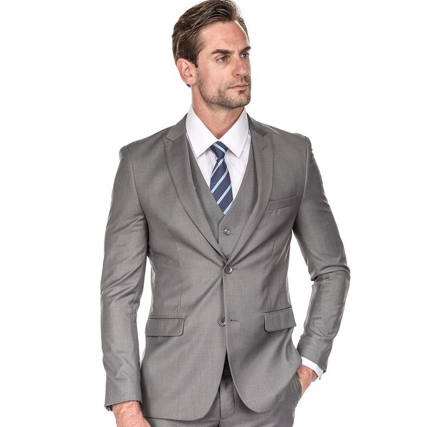 silver grey pant coat