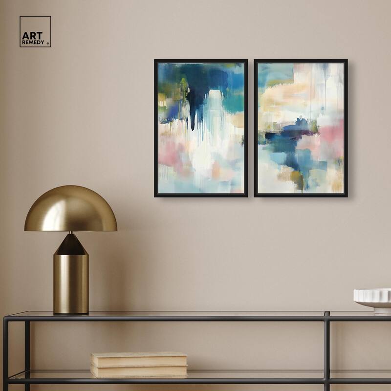 Pale Periwinkle II Canvas Set of 2 by Art Remedy