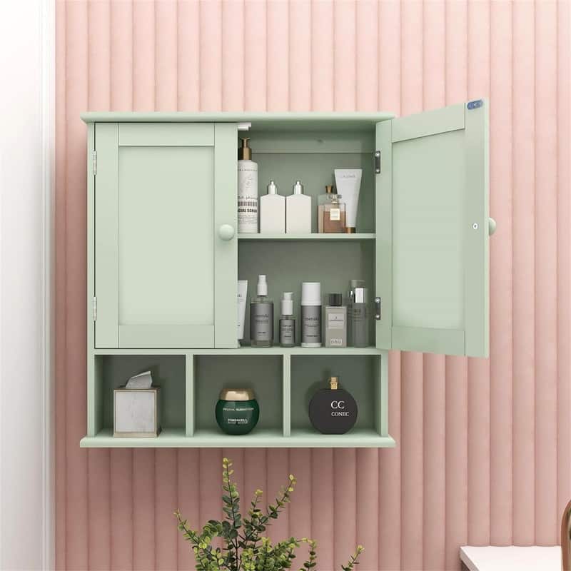 Bathroom Wall Cabinet - 5.1"D x 22"W x 22"H