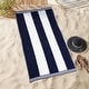 preview thumbnail 34 of 62, Cabana Stripe Oversized Cotton Beach Towel by Superior
