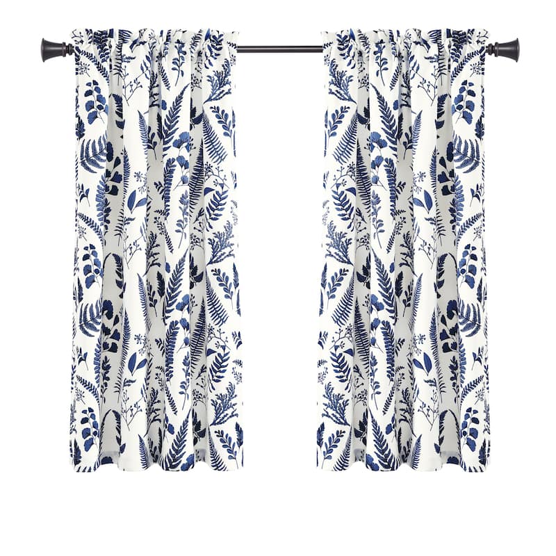 Lush Decor Devonia Allover Light Filtering Window Curtain Panel Pair