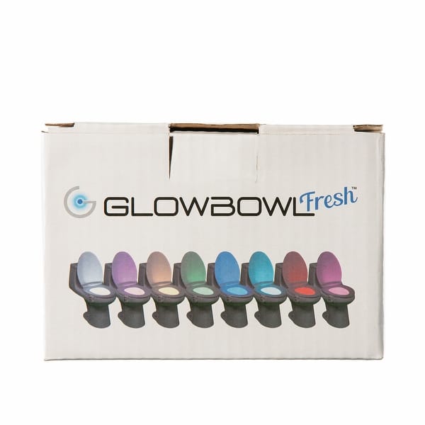 GlowBowl Fresh - Motion Activated Toilet NightLight w/Air Freshener -  Version 2 Longer Lasting
