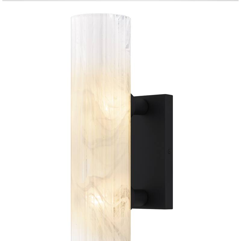 Curran 2-Light Matte Black Wall Sconce