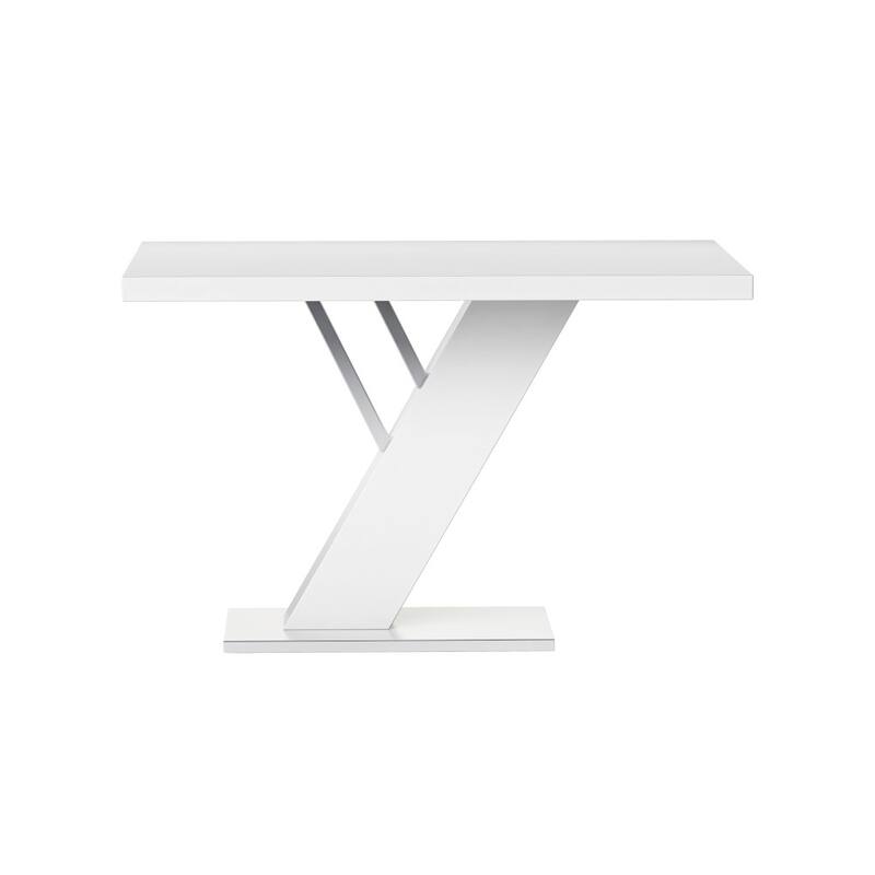 Somette Lillian Gloss White Dining Set with Nook and Bench