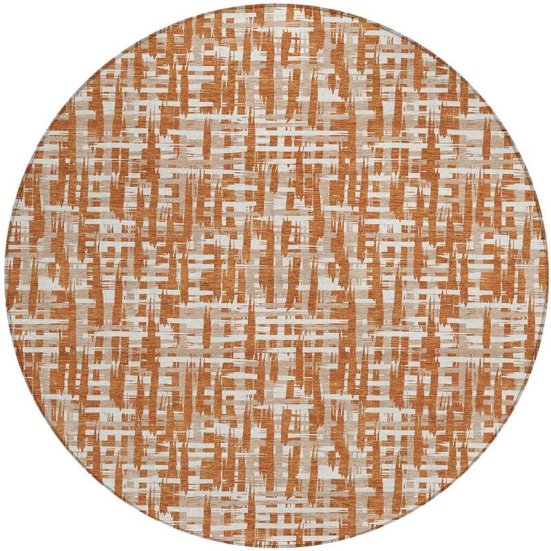 HomeRoots Abstract Transitional Rectangle Outdoor Rug