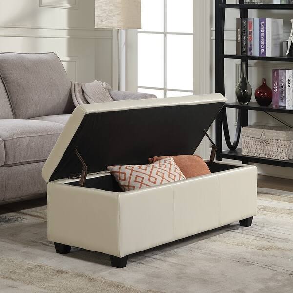 Shop Belleze Modern Elegant Ottoman Storage Bench Living Bedroom