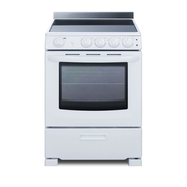 white free standing electric range