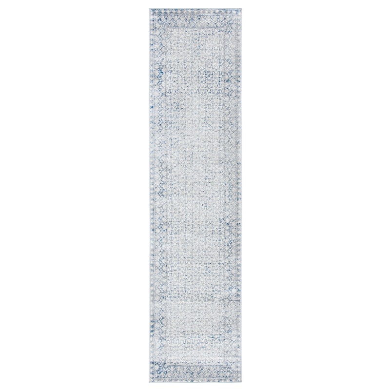 SAFAVIEH Brentwood Banga Traditional Oriental Rug - 2' x 8' Runner - Ivory/Light Grey