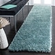 preview thumbnail 12 of 61, SAFAVIEH Flokati Shag Mia 2.75-inch Thick Rug 2'3" x 10' Runner - Blue