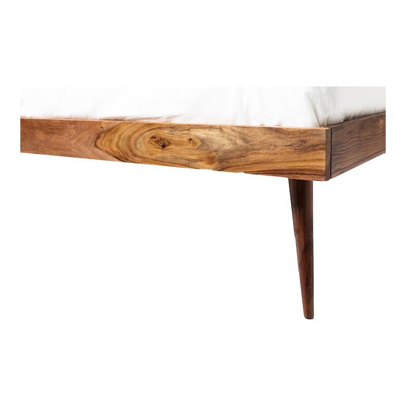 King Size Bed - Modern Upholstered Platform Bed with Wooden Frame & Storage - HomeStock