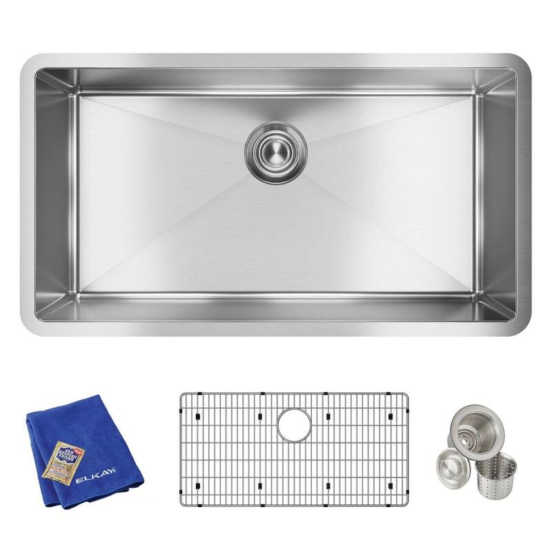 Elkay Crosstown 32-1/2" Undermount Single Basin Stainless Steel - Stainless Steel