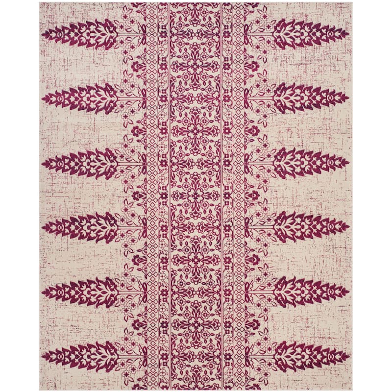 SAFAVIEH Evoke Gelinda Vintage Boho Rug - 9' x 12' - Ivory/Fuchsia