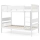 preview thumbnail 3 of 22, Costway Twin Over Twin Bunk Bed Solid Wood Bed Frame with Ladder White