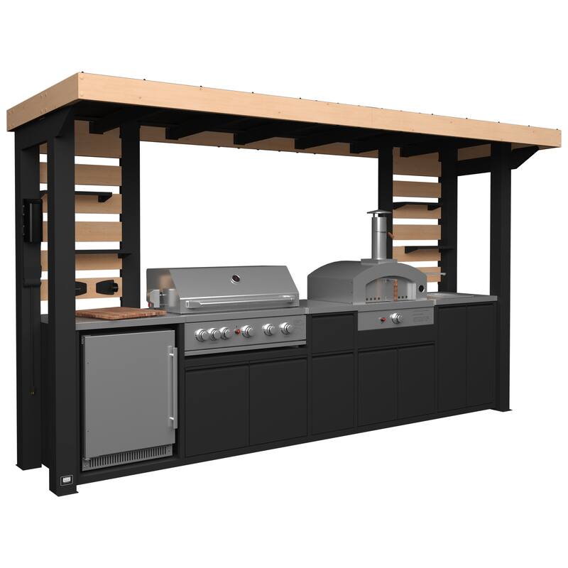 Backyard Discovery Fusion Flame 2 Outdoor Kitchen, Grill, Pizza Oven