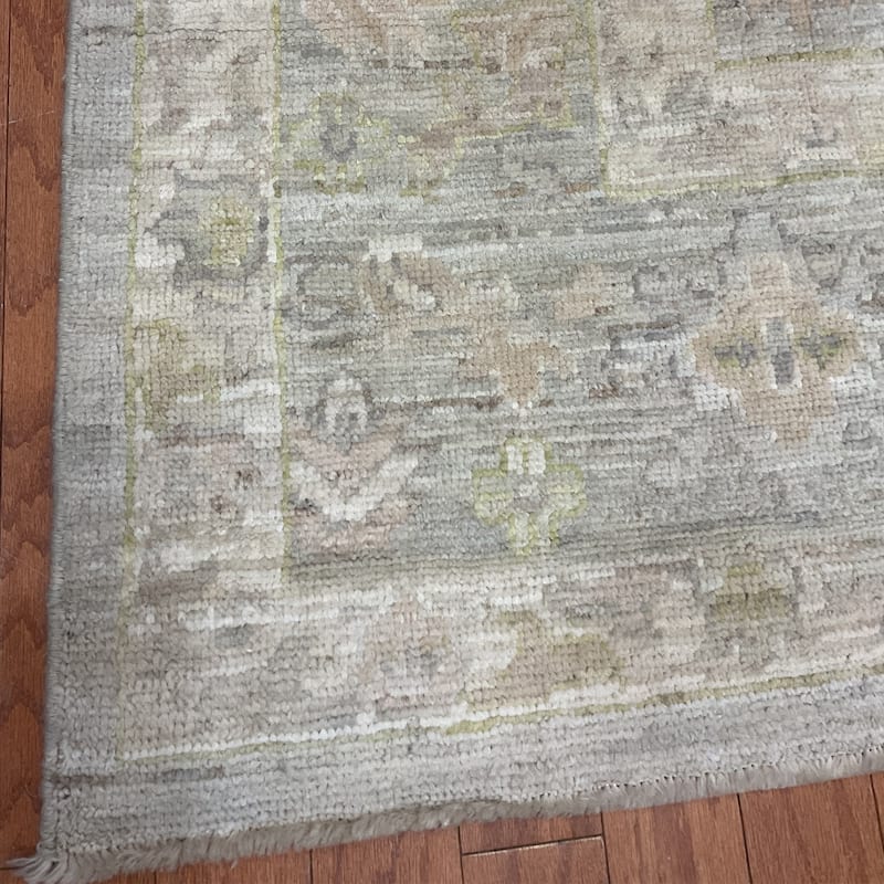 HERAT ORIENTAL Handmade Vegetable Dyed Oushak Wool Rug - 8'3" x 10'1"