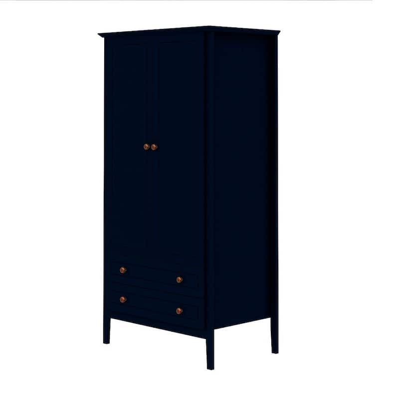 Manhattan Comfort Crown Full Wardrobe with Hanging and 2 Drawers