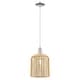 preview thumbnail 59 of 81, Innovations Lighting Endless Possibilities Arcadia - Bridal Veil - 1 Light 8" Cord Hung Mini Pendant Polished Nickel/Mercury Shade