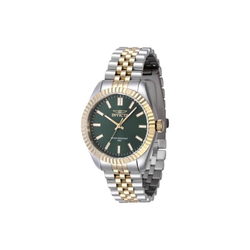 Invicta Women's 47501 Specialty Quartz 3 Hand Green Dial Watch