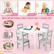 preview thumbnail 4 of 4, 5 PCS Kids Table & Chair Set Wooden Children Activity Furniture