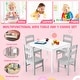 preview thumbnail 9 of 8, Costway Kids 5 Piece Table & Chair Set Wooden Children Activity - See Details