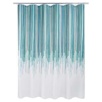 Avenue Teal Shower Curtain