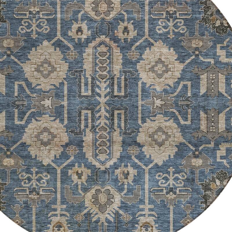 HomeRoots Oriental Traditional Rectangle Outdoor Rug