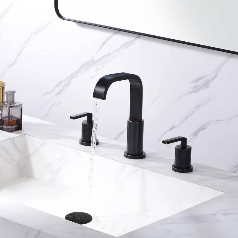 Luxier WSP03-T Widespread Bathroom Faucet with Pop-Up Drain