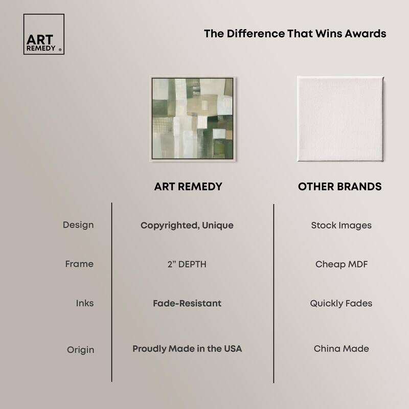 Pale Jade Green II Canvas by Art Remedy