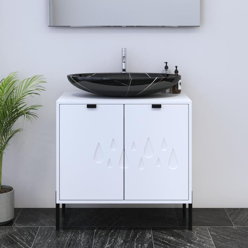 Teardrop 2D 80 Floating Bathroom Vanity (32" Width)